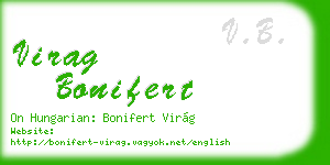 virag bonifert business card